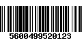 Código de Barras 5600499520123