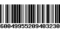 Código de Barras 5600499552094032301