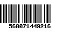 Código de Barras 560071449216