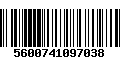 Código de Barras 5600741097038