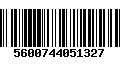 Código de Barras 5600744051327