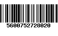 Código de Barras 5600752728020