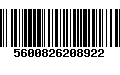 Código de Barras 5600826208922