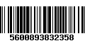 Código de Barras 5600893832358