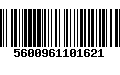 Código de Barras 5600961101621