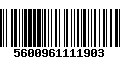 Código de Barras 5600961111903