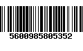 Código de Barras 5600985805352