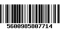 Código de Barras 5600985807714