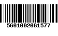 Código de Barras 5601002061577