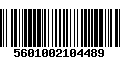 Código de Barras 5601002104489