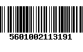 Código de Barras 5601002113191