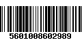 Código de Barras 5601008602989