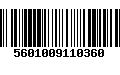 Código de Barras 5601009110360