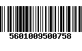 Código de Barras 5601009500758