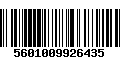 Código de Barras 5601009926435