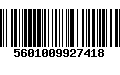 Código de Barras 5601009927418