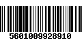 Código de Barras 5601009928910