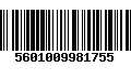 Código de Barras 5601009981755