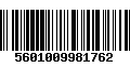 Código de Barras 5601009981762