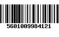 Código de Barras 5601009984121