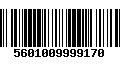 Código de Barras 5601009999170