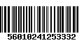 Código de Barras 56010241253332