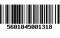 Código de Barras 5601045001318