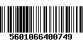 Código de Barras 5601066400749