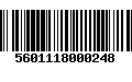 Código de Barras 5601118000248