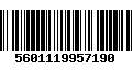 Código de Barras 5601119957190