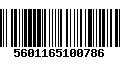 Código de Barras 5601165100786