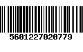 Código de Barras 5601227020779