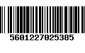 Código de Barras 5601227025385