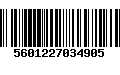 Código de Barras 5601227034905