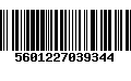 Código de Barras 5601227039344