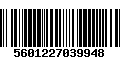 Código de Barras 5601227039948