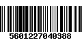 Código de Barras 5601227040388