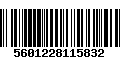 Código de Barras 5601228115832