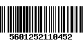 Código de Barras 5601252110452