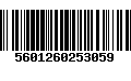 Código de Barras 5601260253059