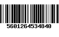 Código de Barras 5601264534840