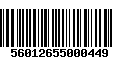 Código de Barras 56012655000449