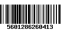 Código de Barras 5601286260413