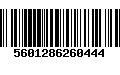 Código de Barras 5601286260444