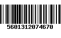 Código de Barras 5601312074670