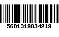 Código de Barras 5601319034219