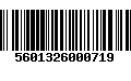 Código de Barras 5601326000719