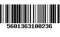 Código de Barras 5601363100236