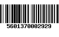 Código de Barras 5601370002929