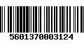 Código de Barras 5601370003124